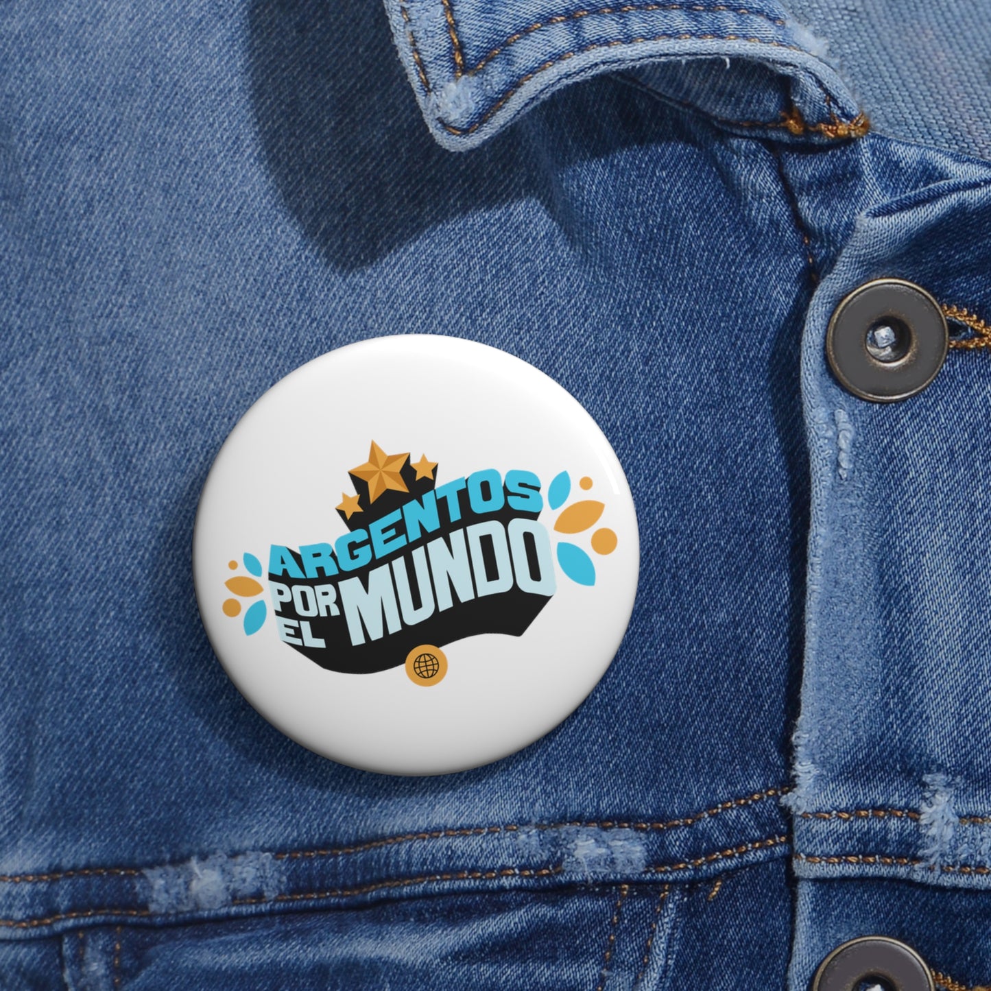 Argentos Por El Mundo Pin Buttons