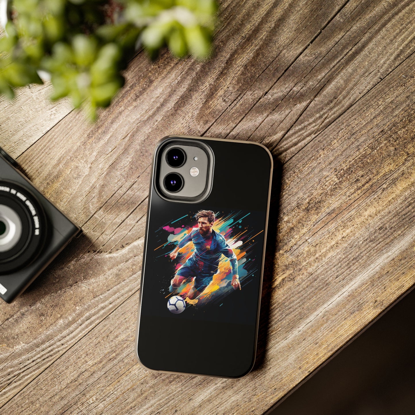 Messi Black iPhone Case