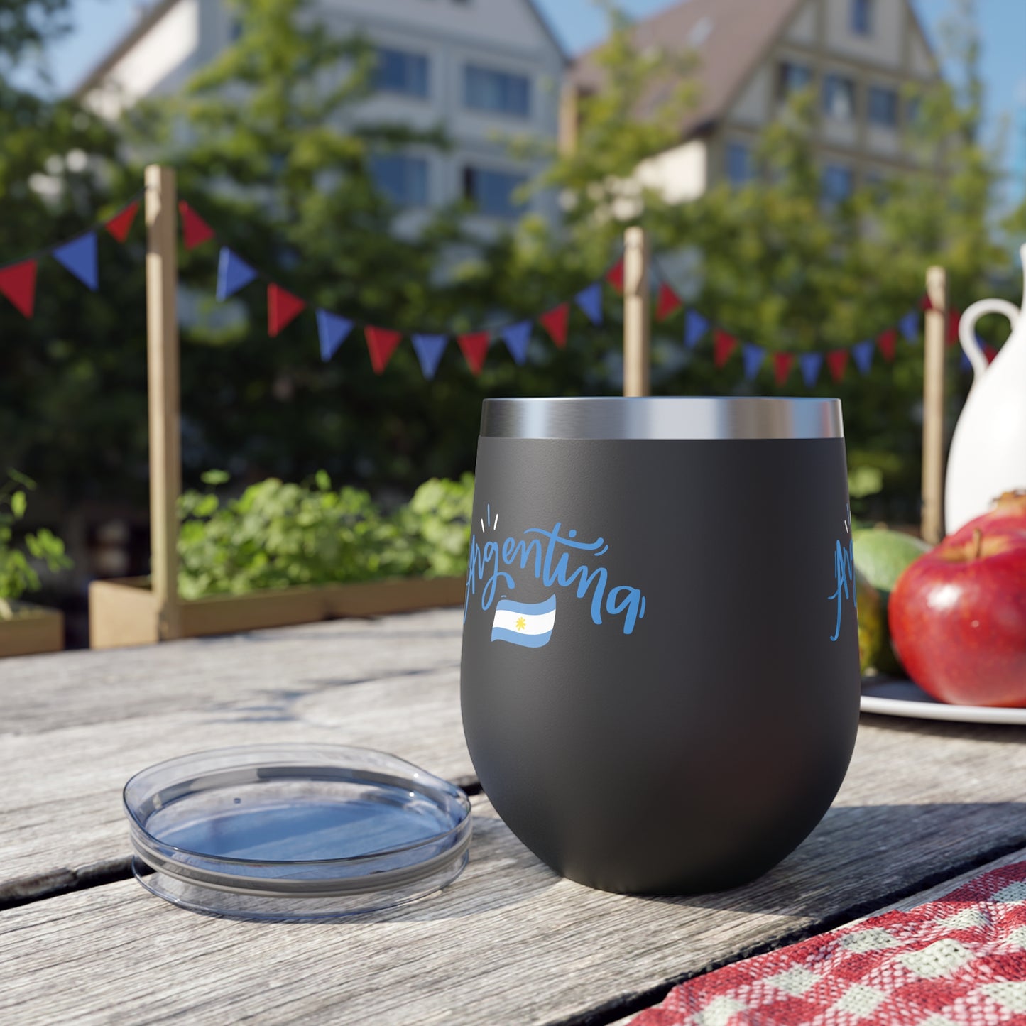 Argentina Bandera Copper Vacuum Insulated Cup, 12oz