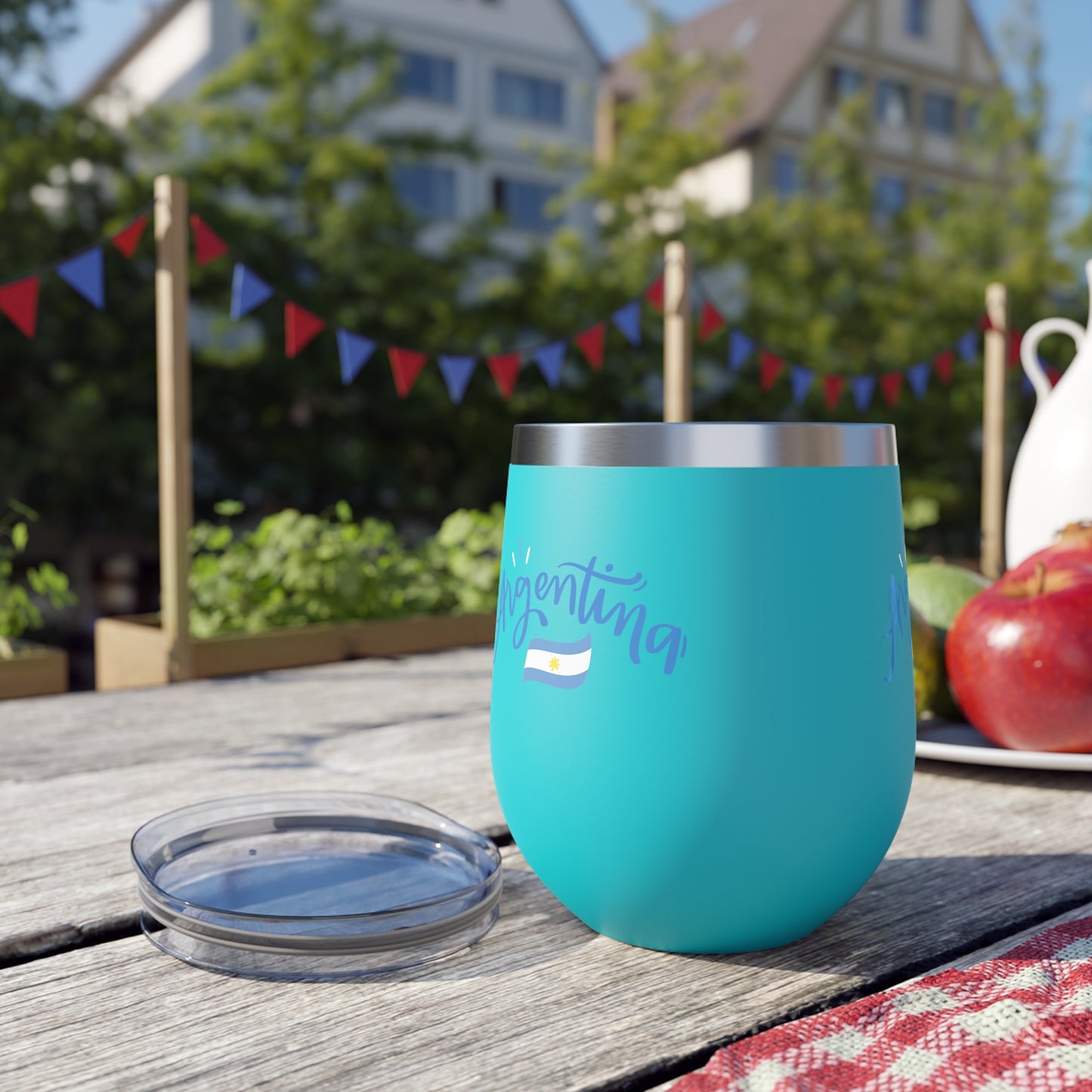 Argentina Bandera Copper Vacuum Insulated Cup, 12oz