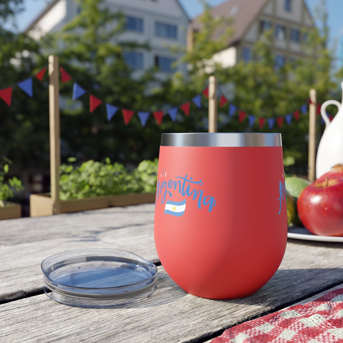 Argentina Bandera Copper Vacuum Insulated Cup, 12oz