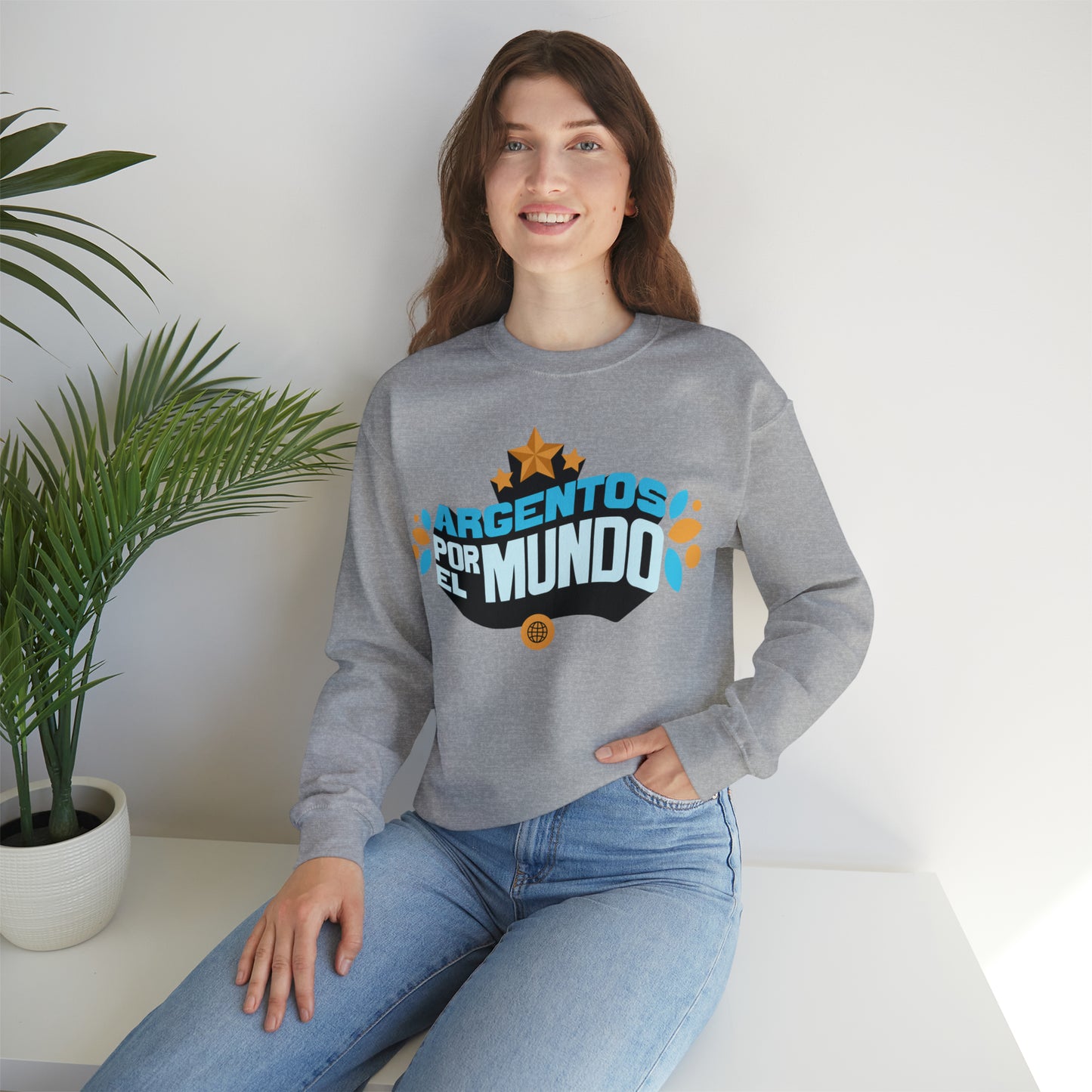 Argentos Por El Mundo Unisex Crewneck Sweatshirt