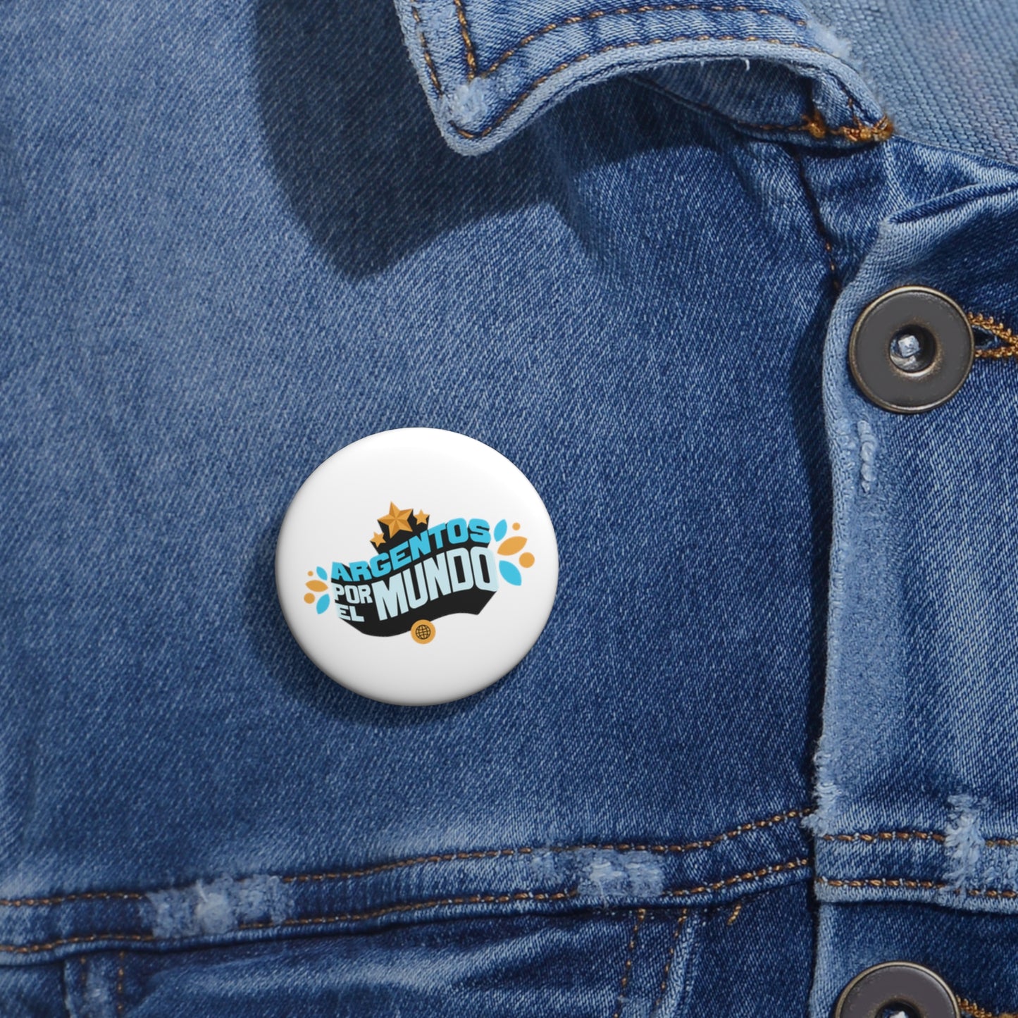 Argentos Por El Mundo Pin Buttons