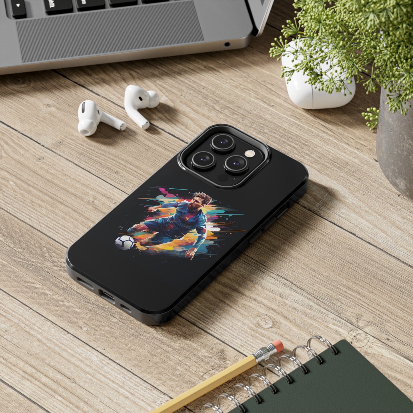 Messi Black iPhone Case