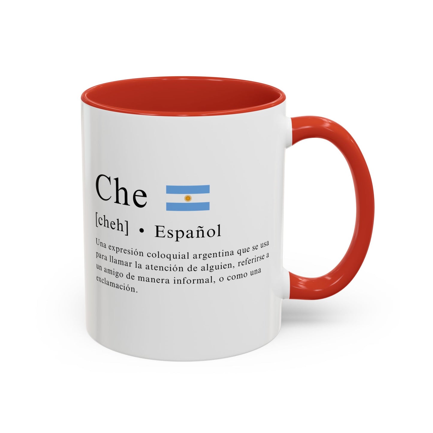 Taza "Che" con Definición y Bandera Argentina