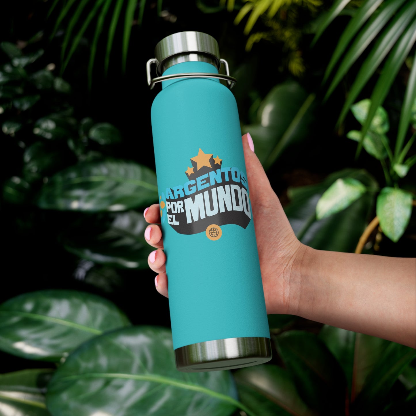 Argentos Por El Mundo Copper Vacuum Insulated Bottle, 22oz