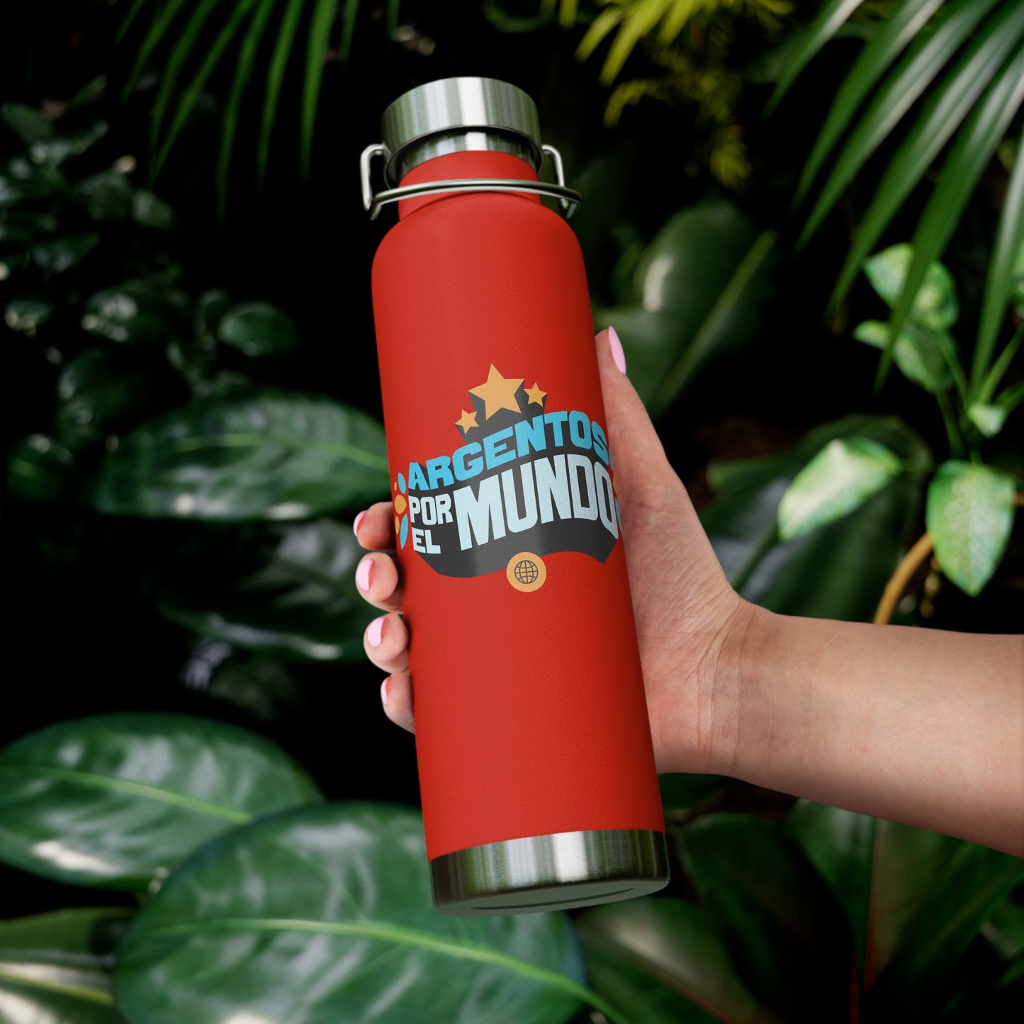 Argentos Por El Mundo Copper Vacuum Insulated Bottle, 22oz