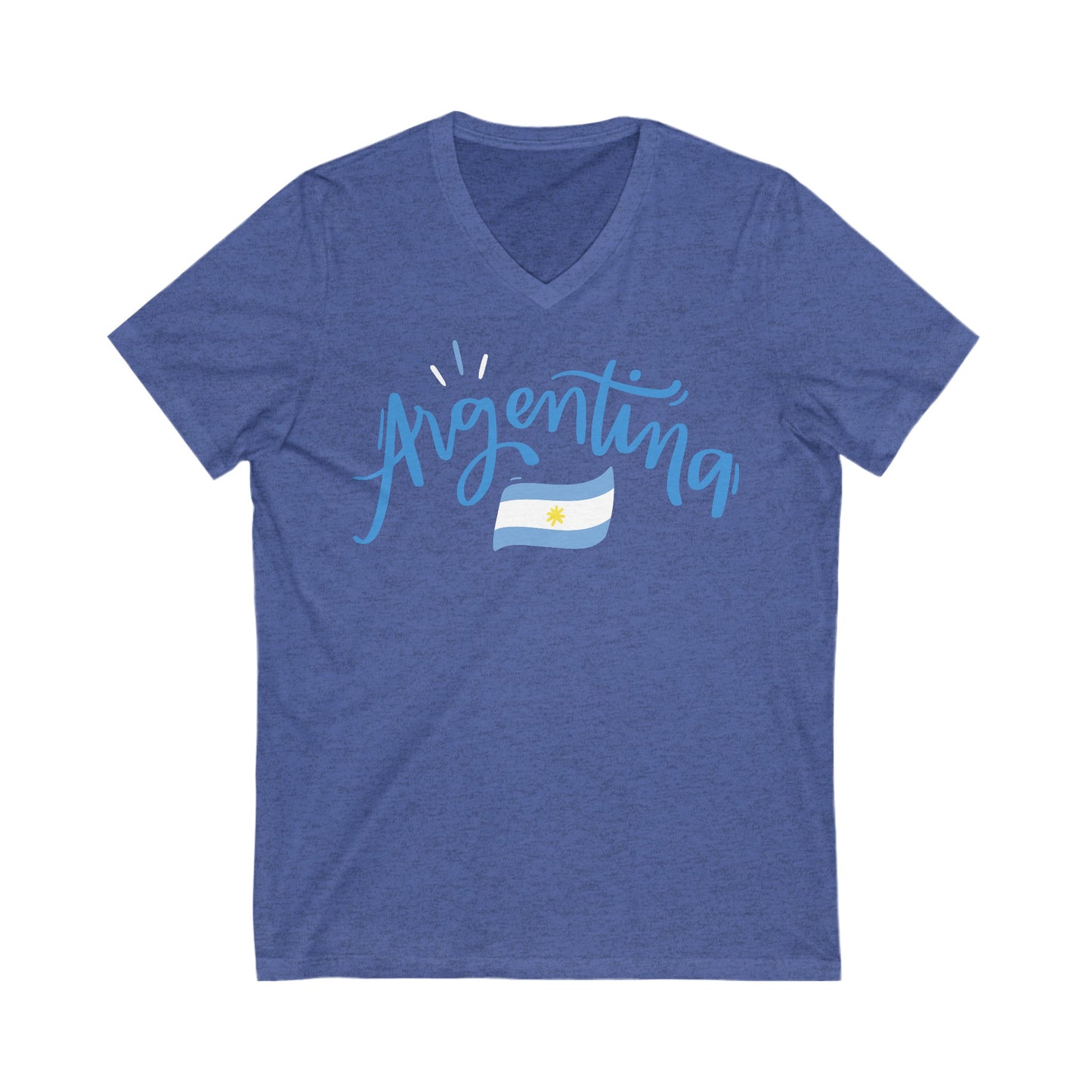 Argentina Bandera V-Neck Remera