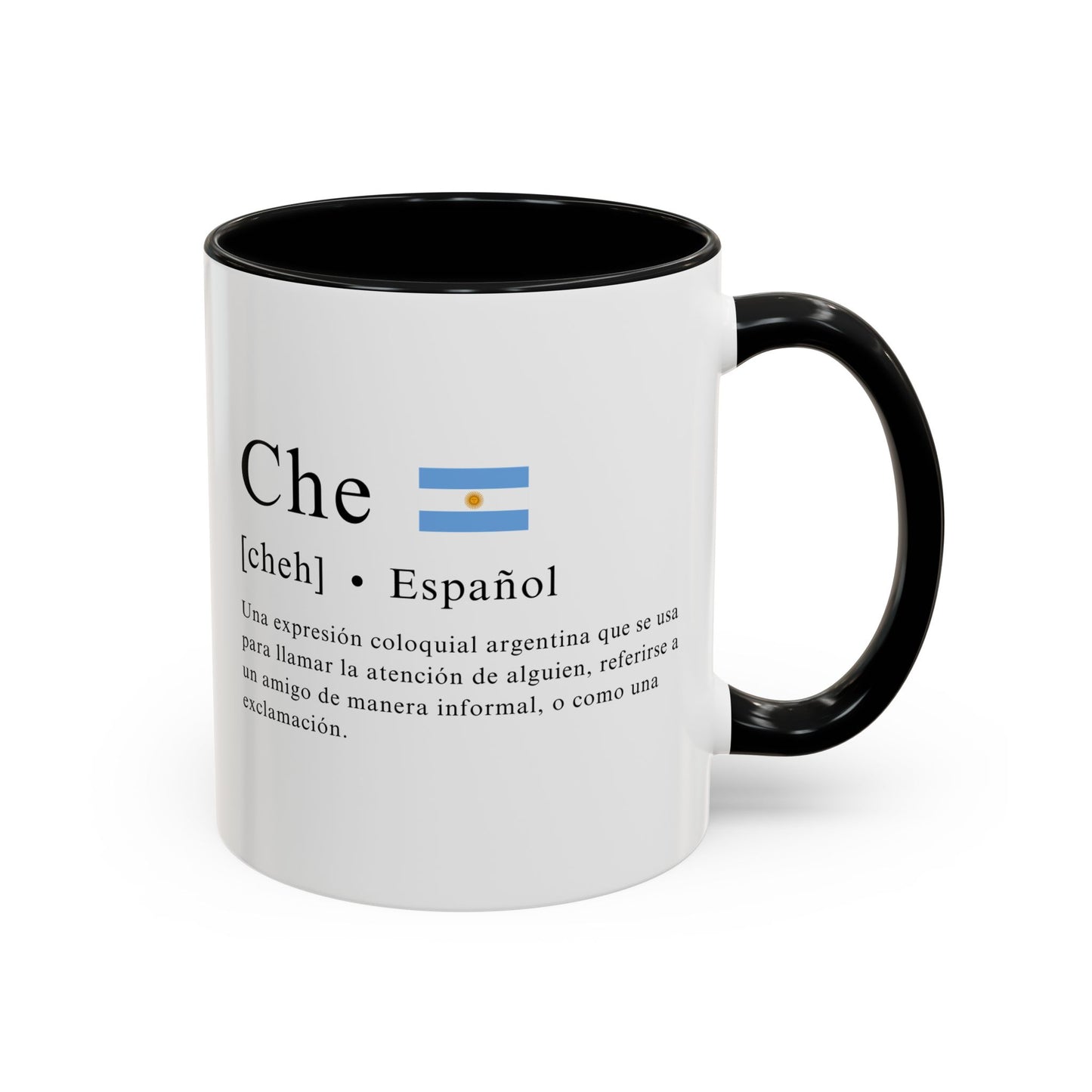 Taza "Che" con Definición y Bandera Argentina