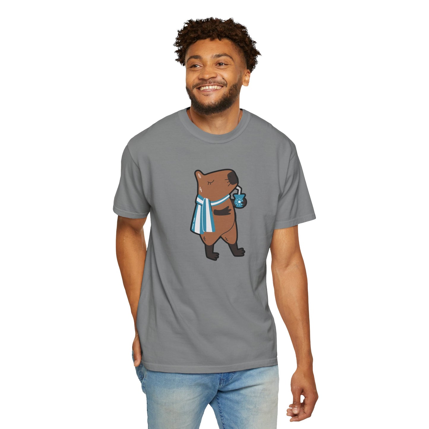 Capibara Tomando Mate Argentina Remera