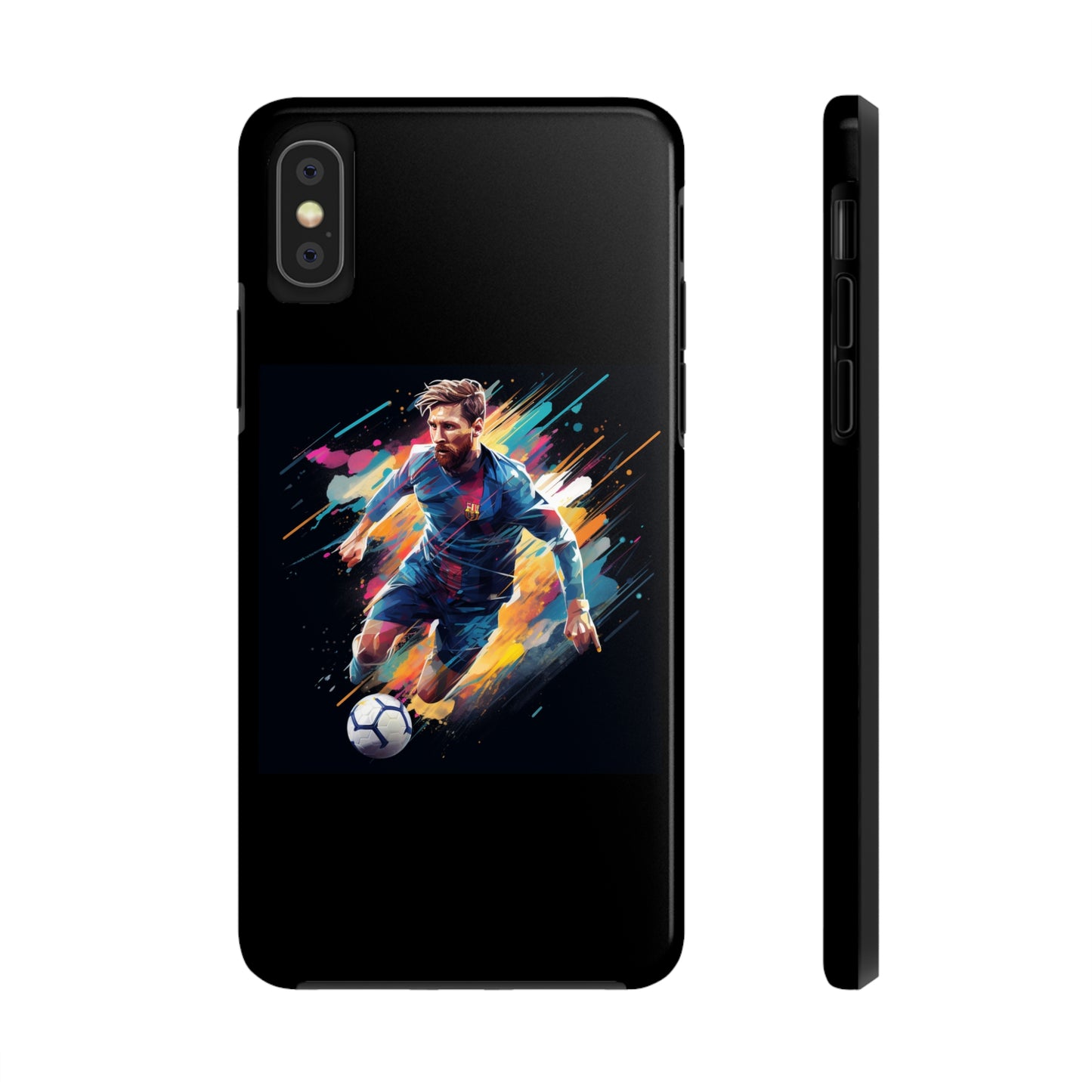 Messi Black iPhone Case