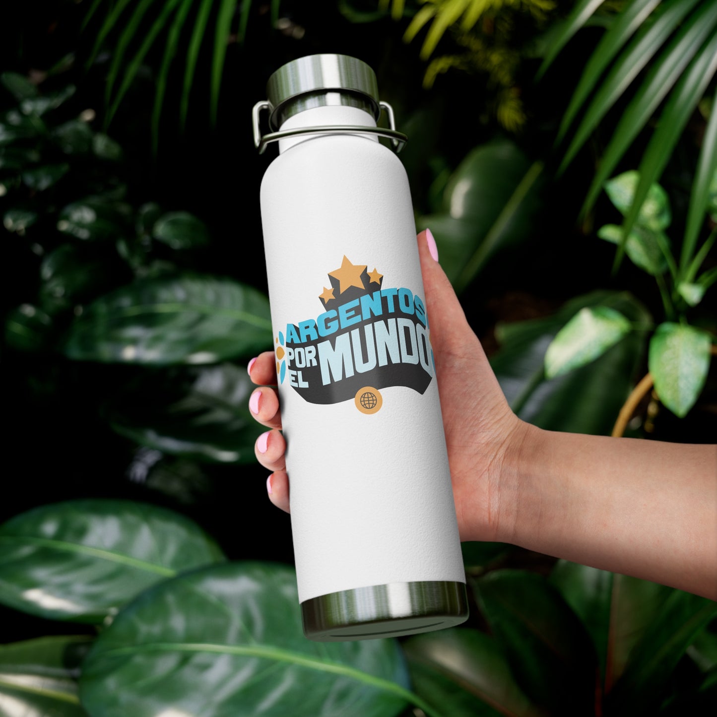 Argentos Por El Mundo Copper Vacuum Insulated Bottle, 22oz