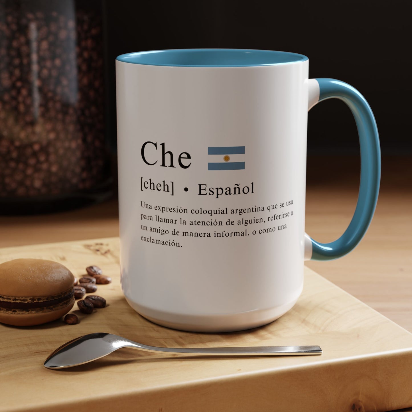 Taza "Che" con Definición y Bandera Argentina