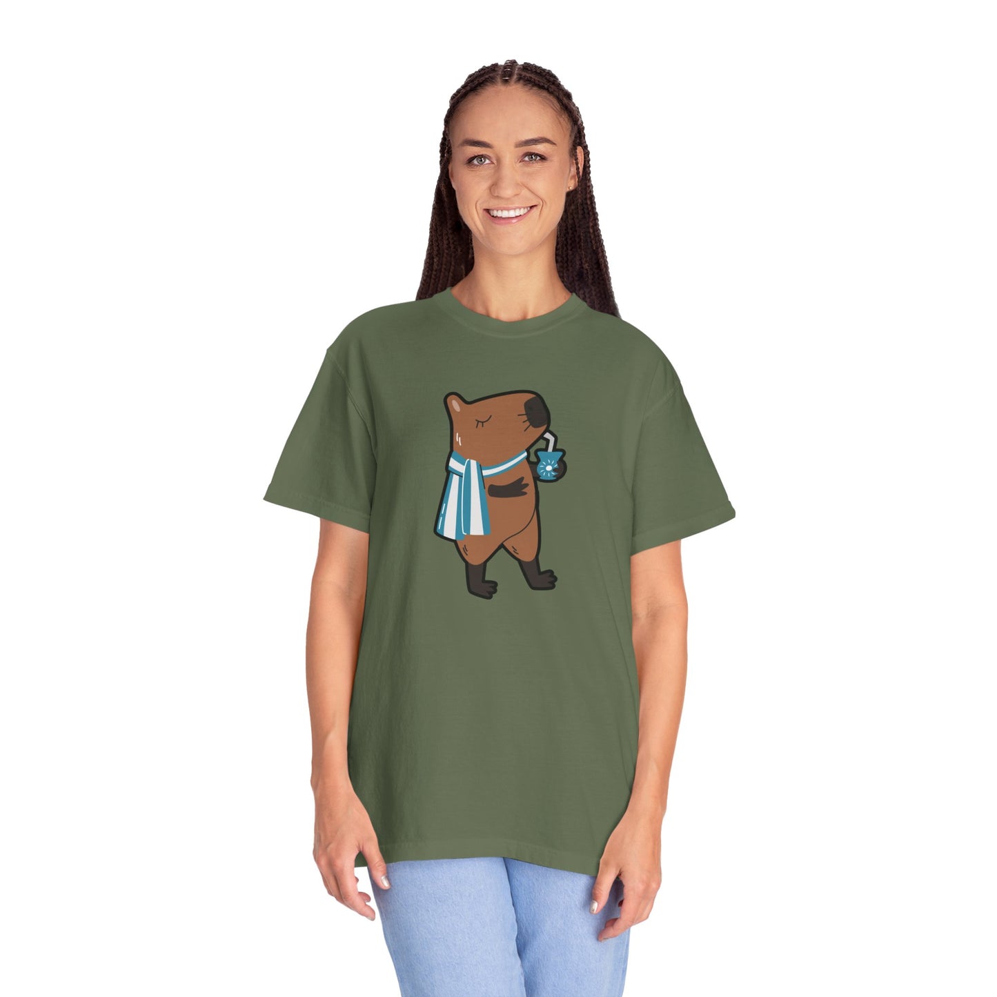 Capibara Tomando Mate Argentina Remera