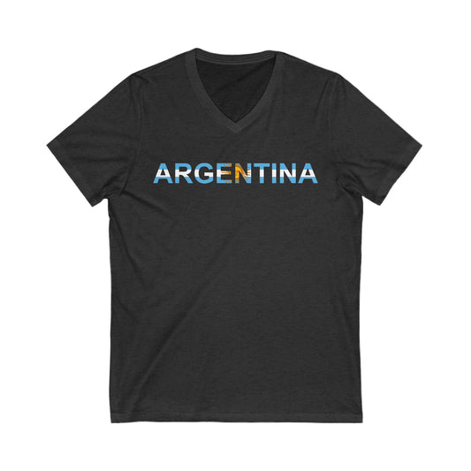 Argentina Bandera V-Neck Remera