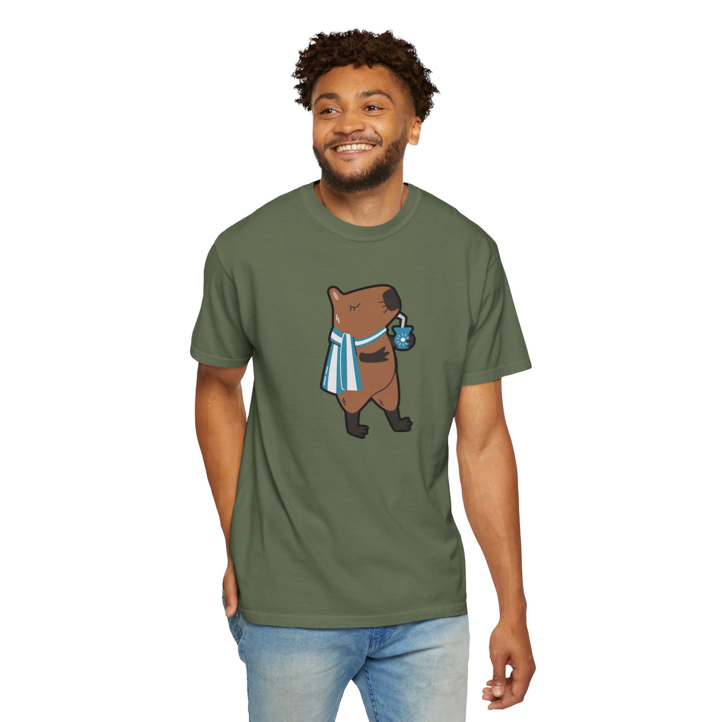 Capibara Tomando Mate Argentina Remera