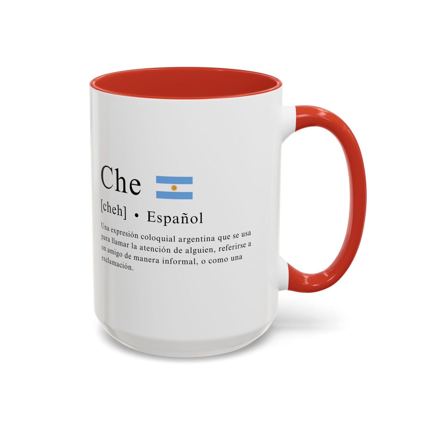 Taza "Che" con Definición y Bandera Argentina