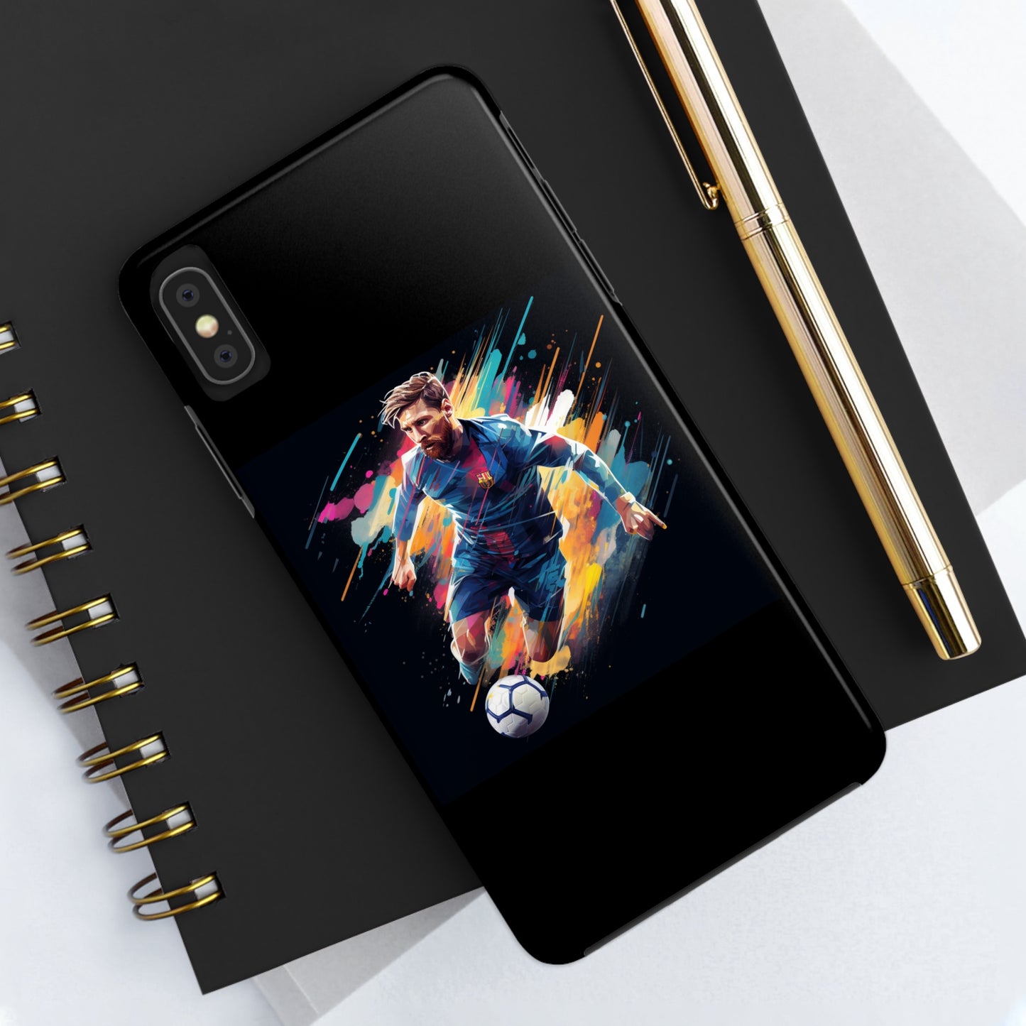 Messi Black iPhone Case