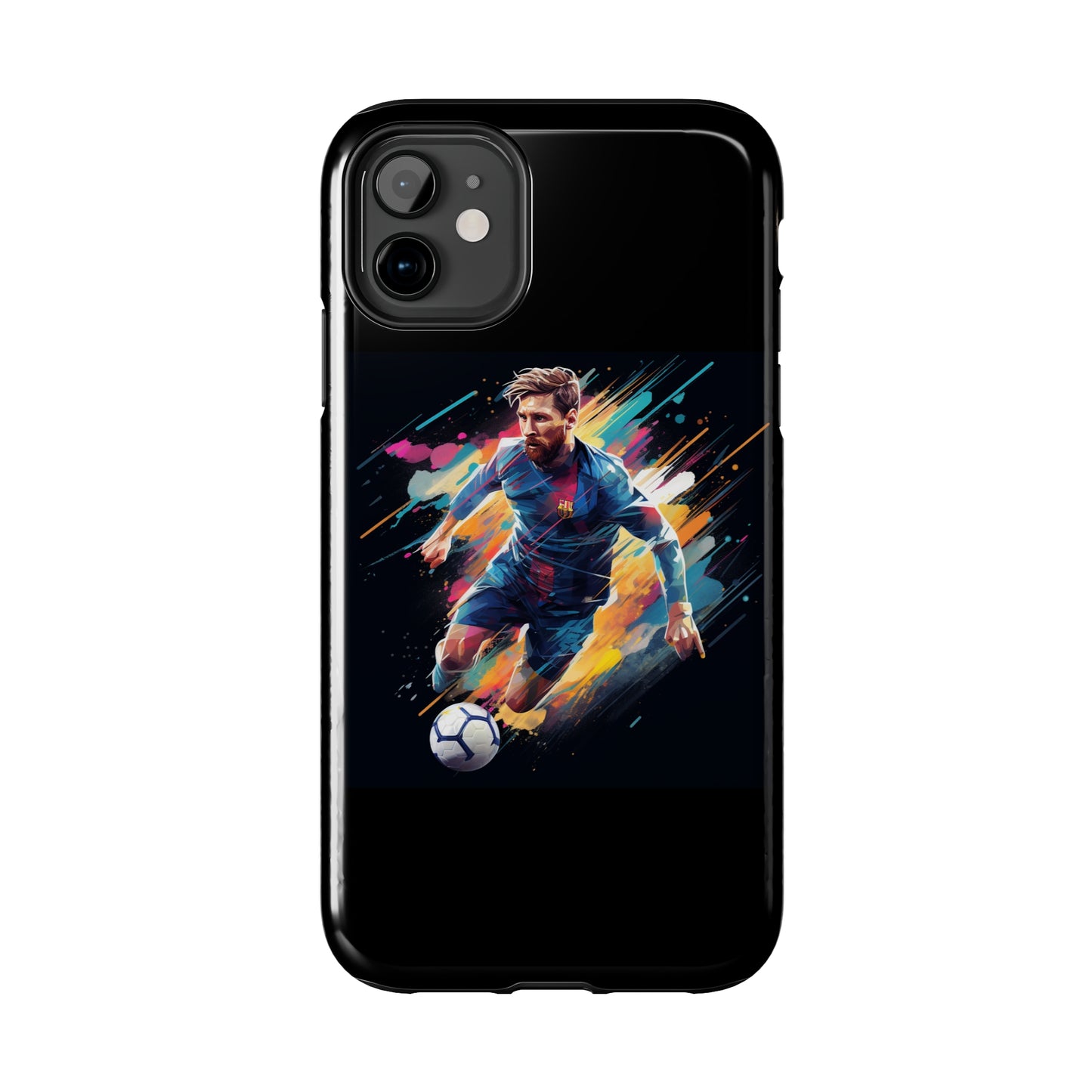 Messi Black iPhone Case