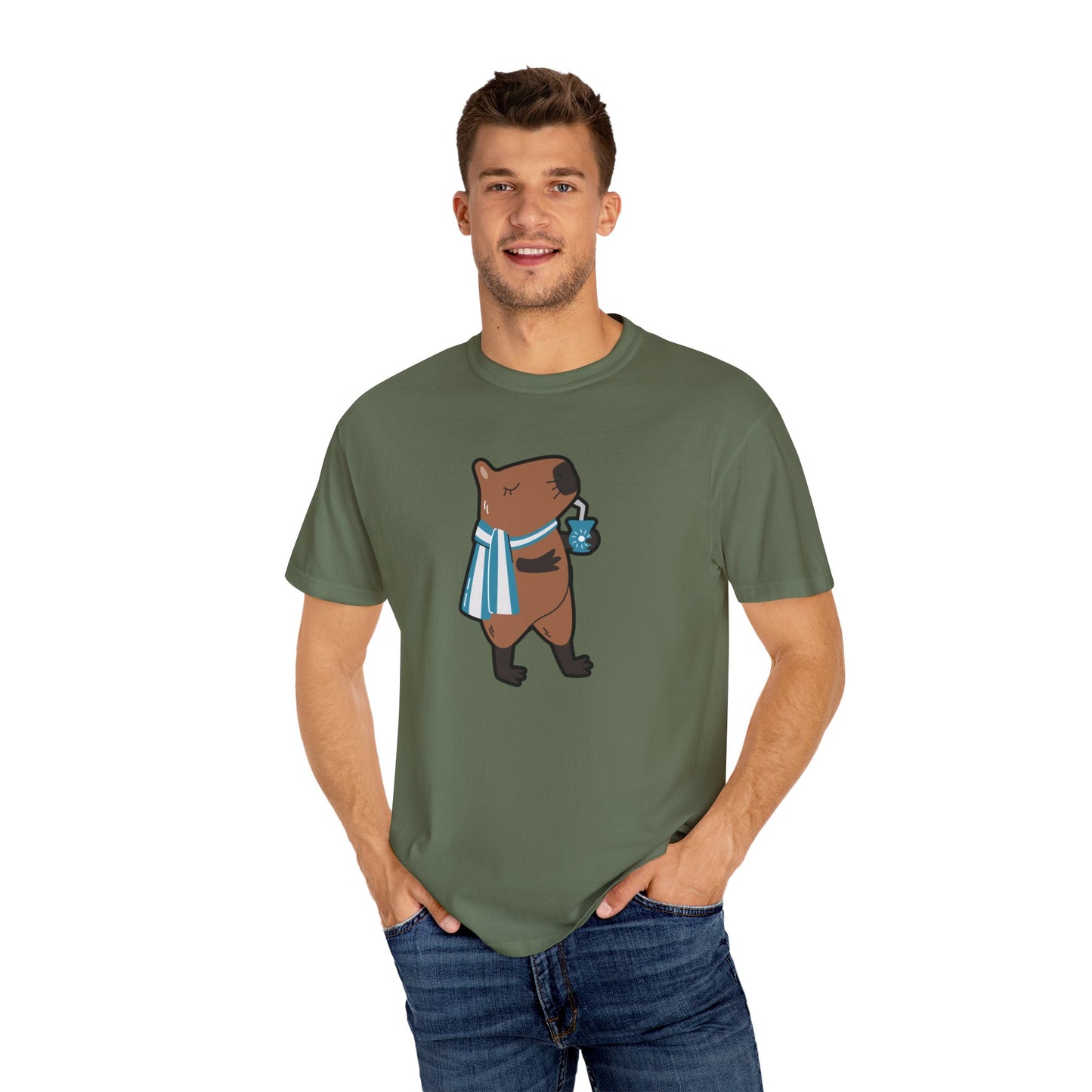 Capibara Tomando Mate Argentina Remera