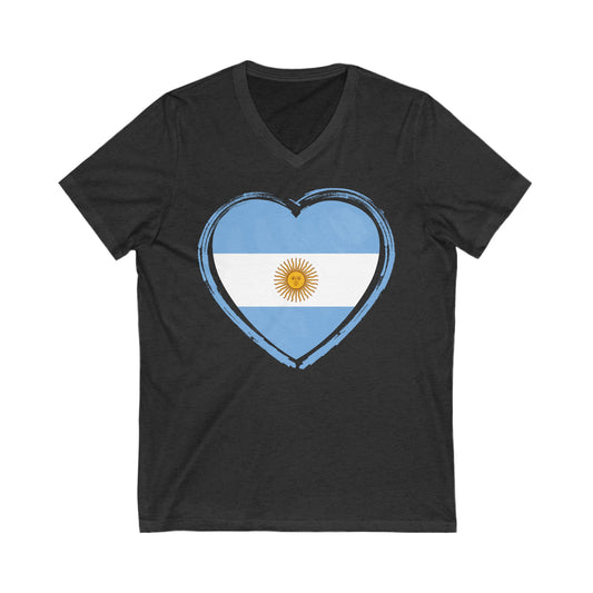 Corazon de Argentina V-Neck Remera