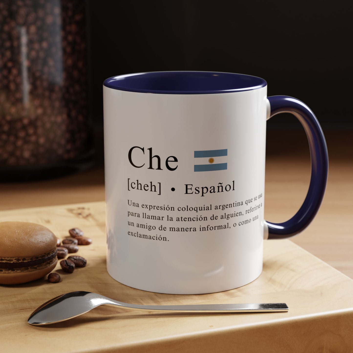 Taza "Che" con Definición y Bandera Argentina