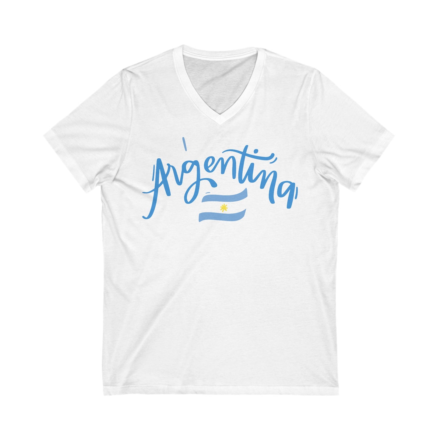 Argentina Bandera V-Neck Remera