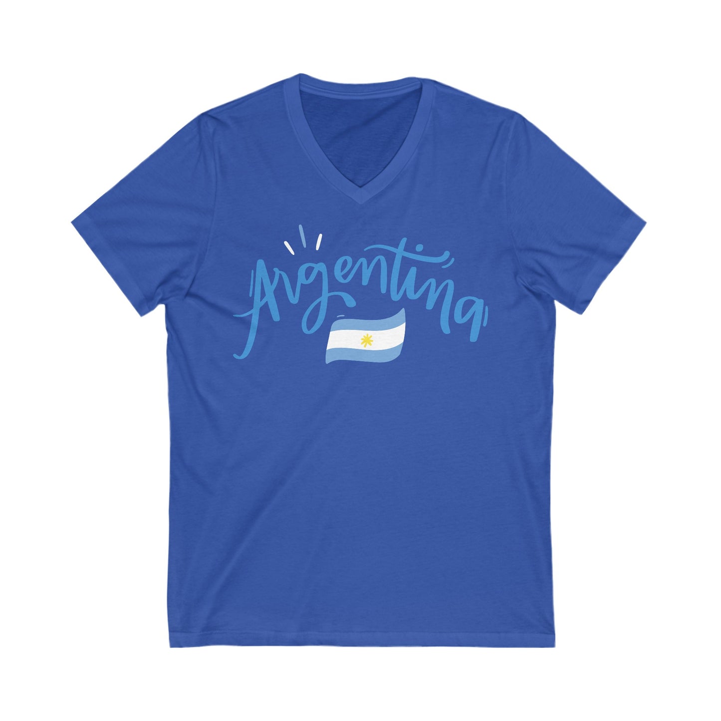 Argentina Bandera V-Neck Remera