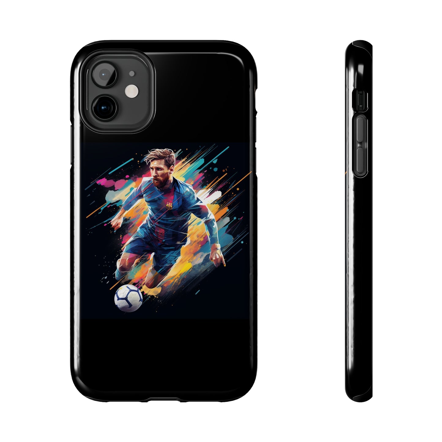 Messi Black iPhone Case