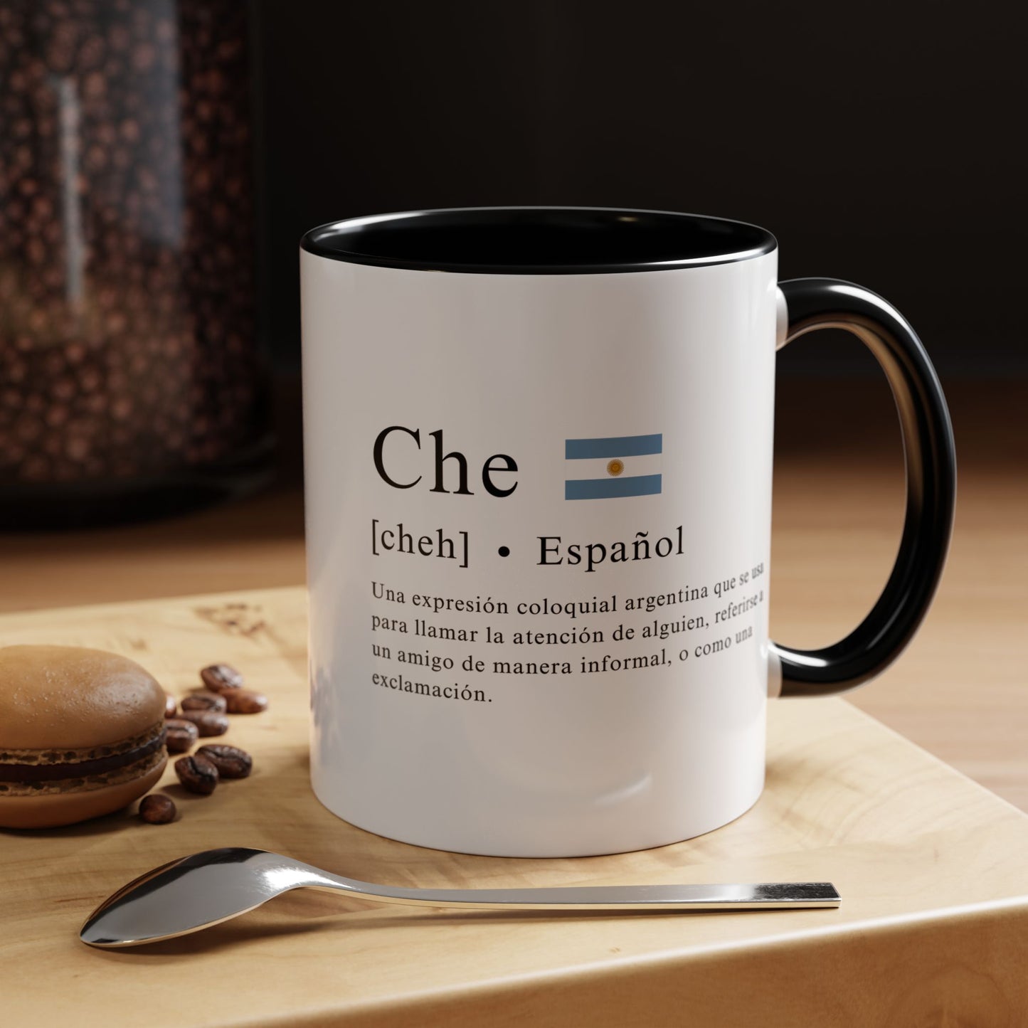 Taza "Che" con Definición y Bandera Argentina