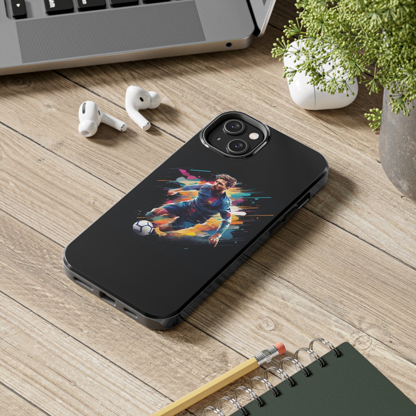 Messi Black iPhone Case