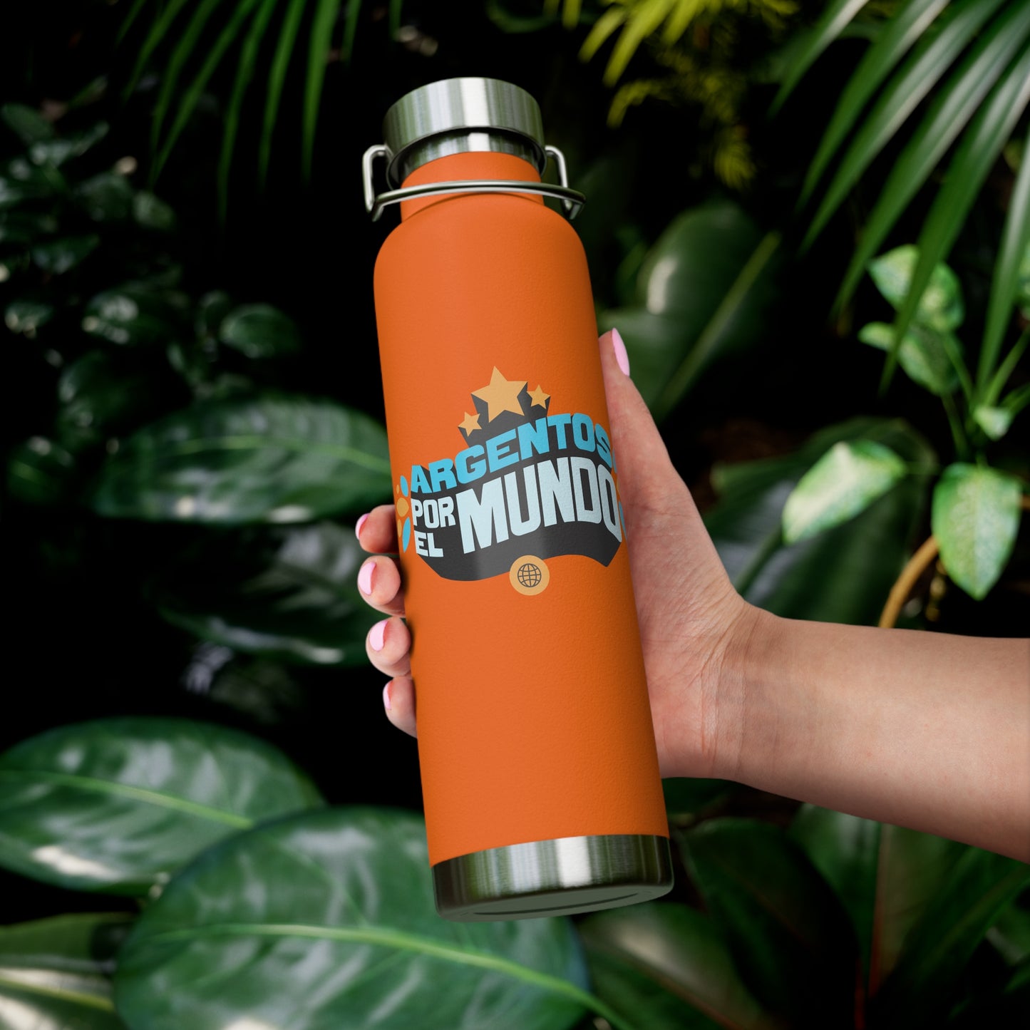 Argentos Por El Mundo Copper Vacuum Insulated Bottle, 22oz