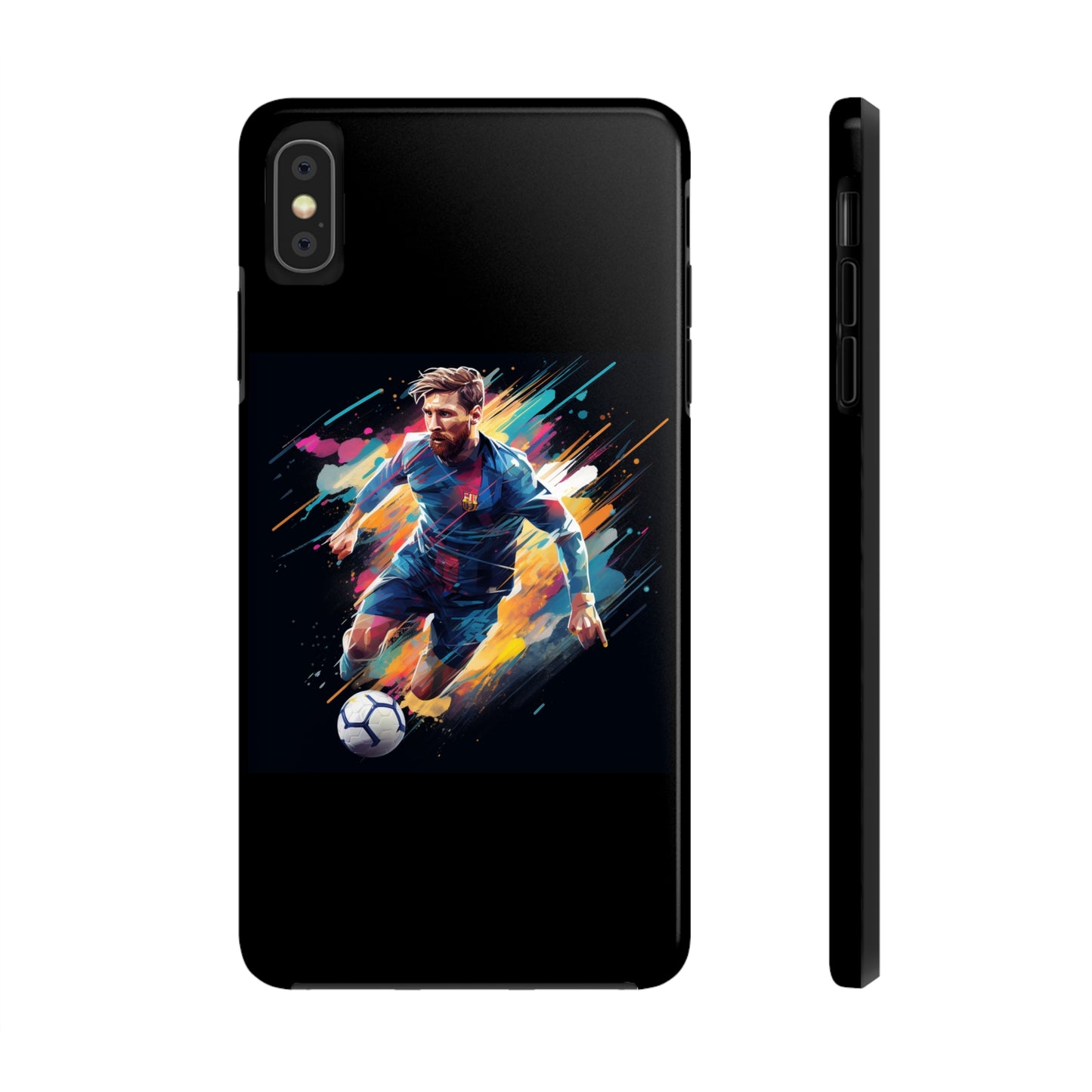 Messi Black iPhone Case