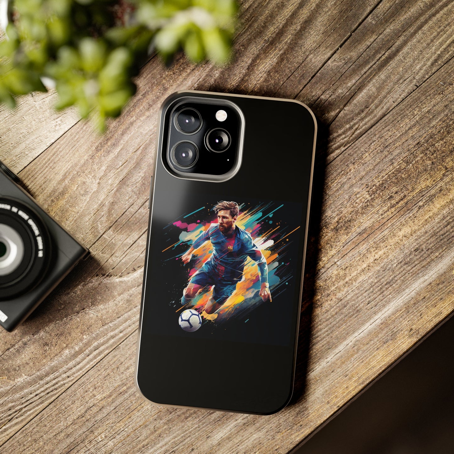 Messi Black iPhone Case