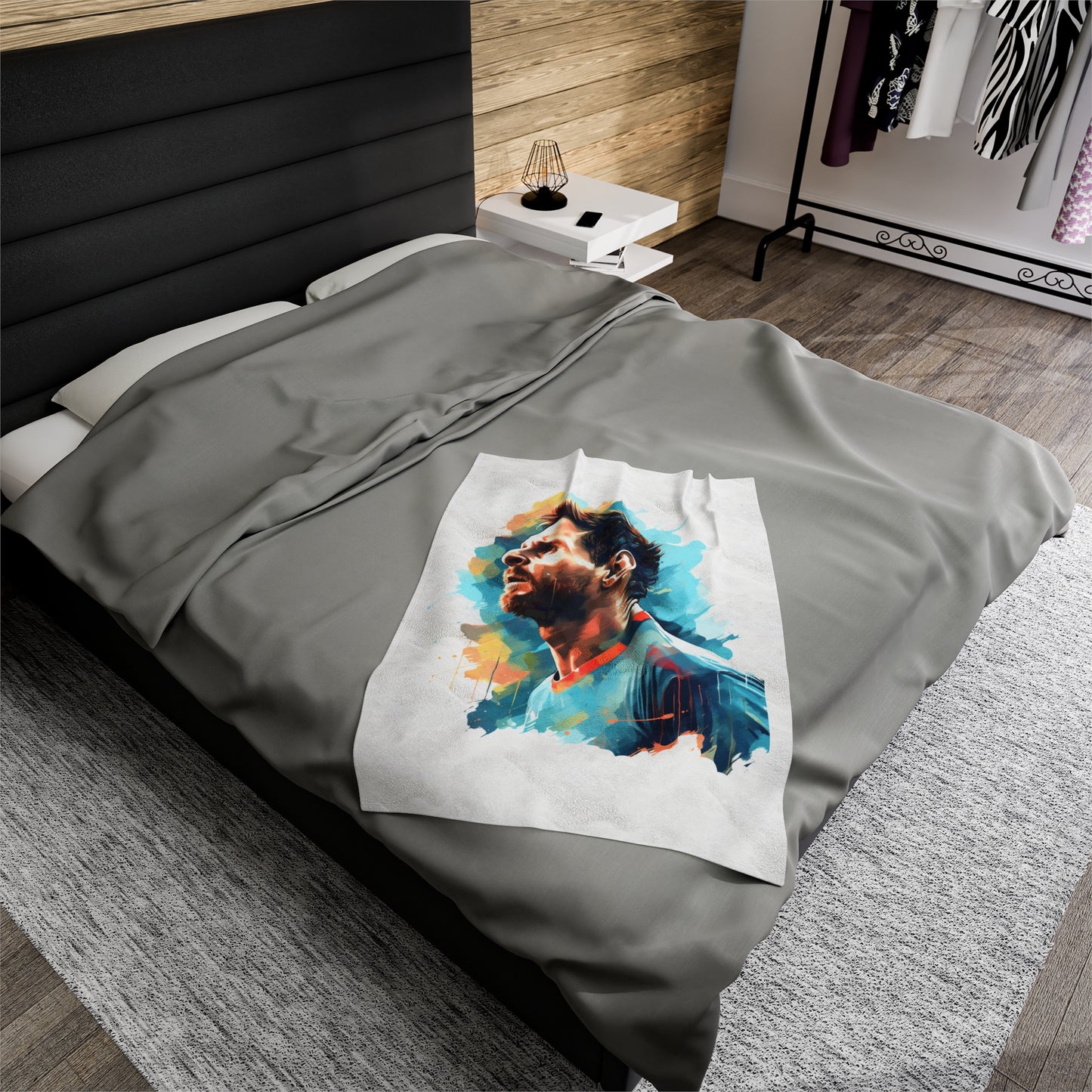 Messi Velveteen Plush Blanket