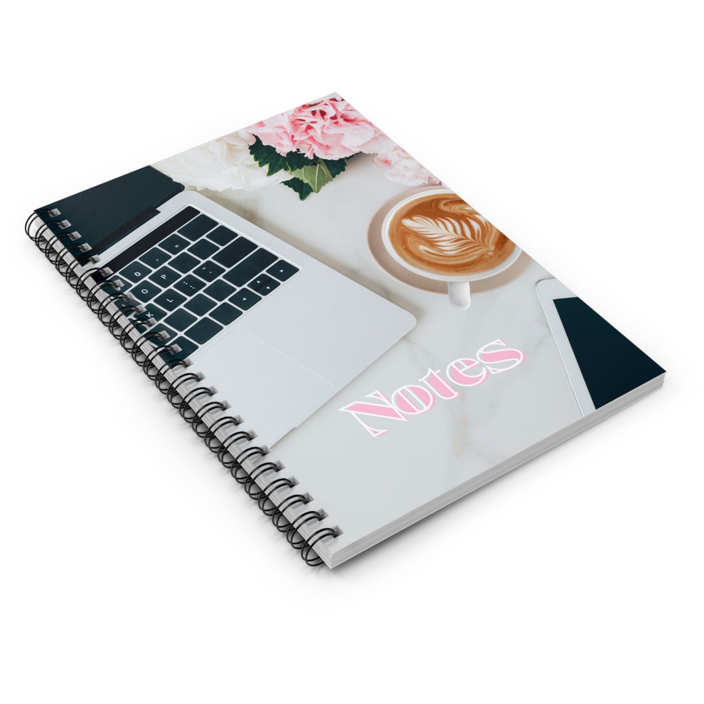 Cafe y Computaora Spiral Notebook - Ruled Line