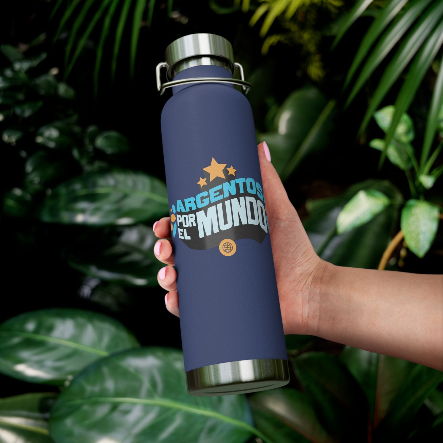 Argentos Por El Mundo Copper Vacuum Insulated Bottle, 22oz
