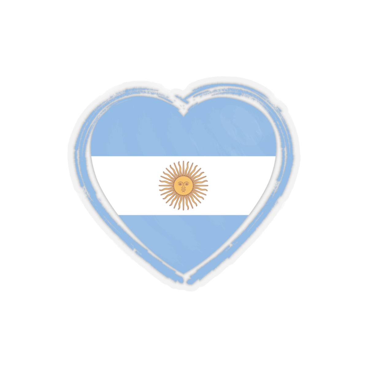 Sticker Corazon Argentina