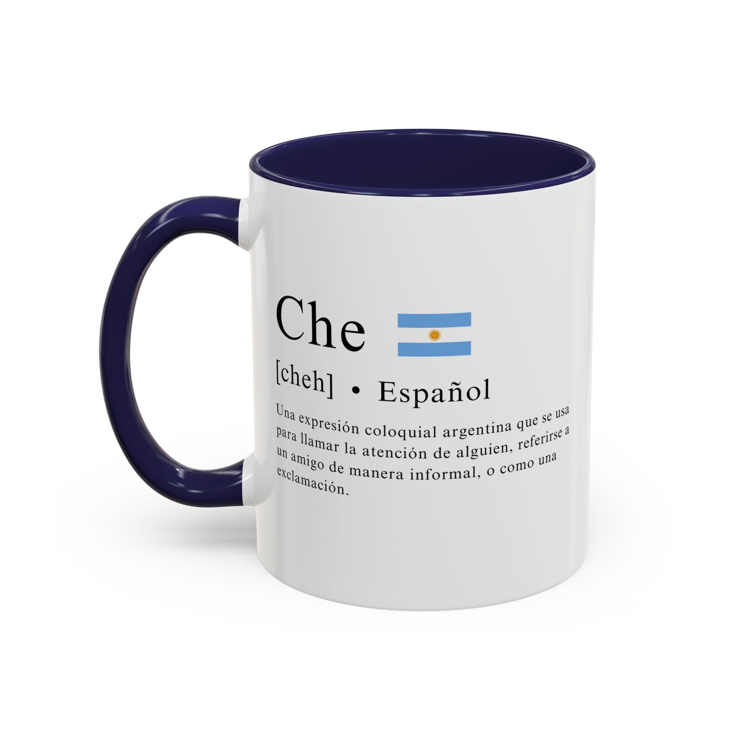 Taza "Che" con Definición y Bandera Argentina