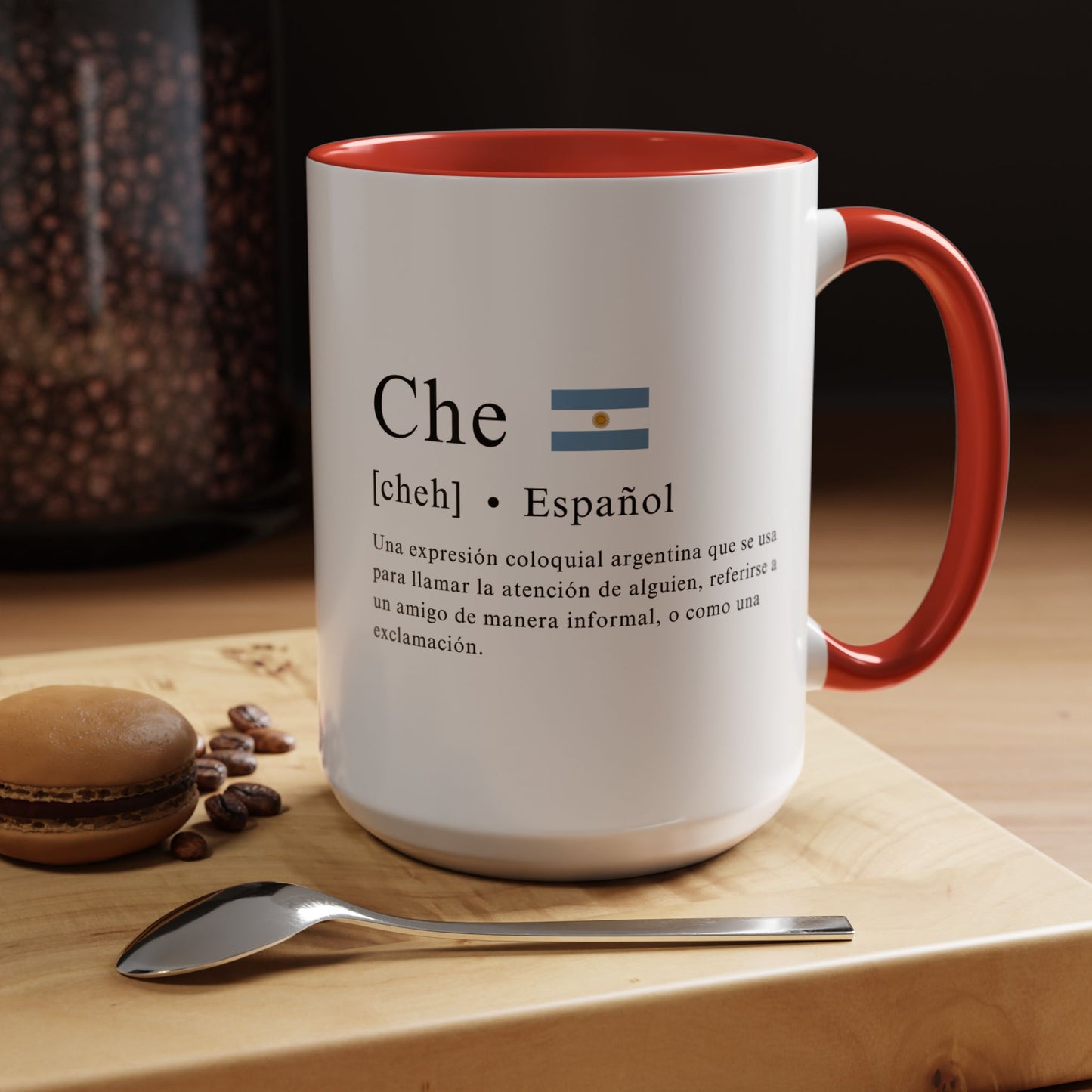 Taza "Che" con Definición y Bandera Argentina