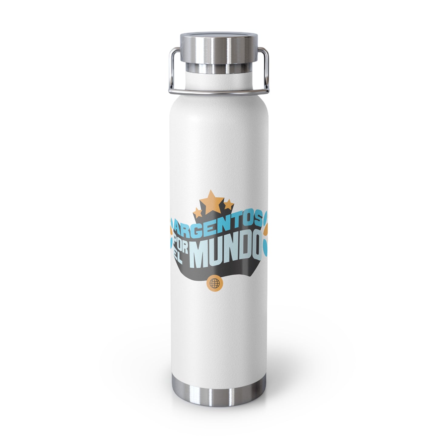 Argentos Por El Mundo Copper Vacuum Insulated Bottle, 22oz
