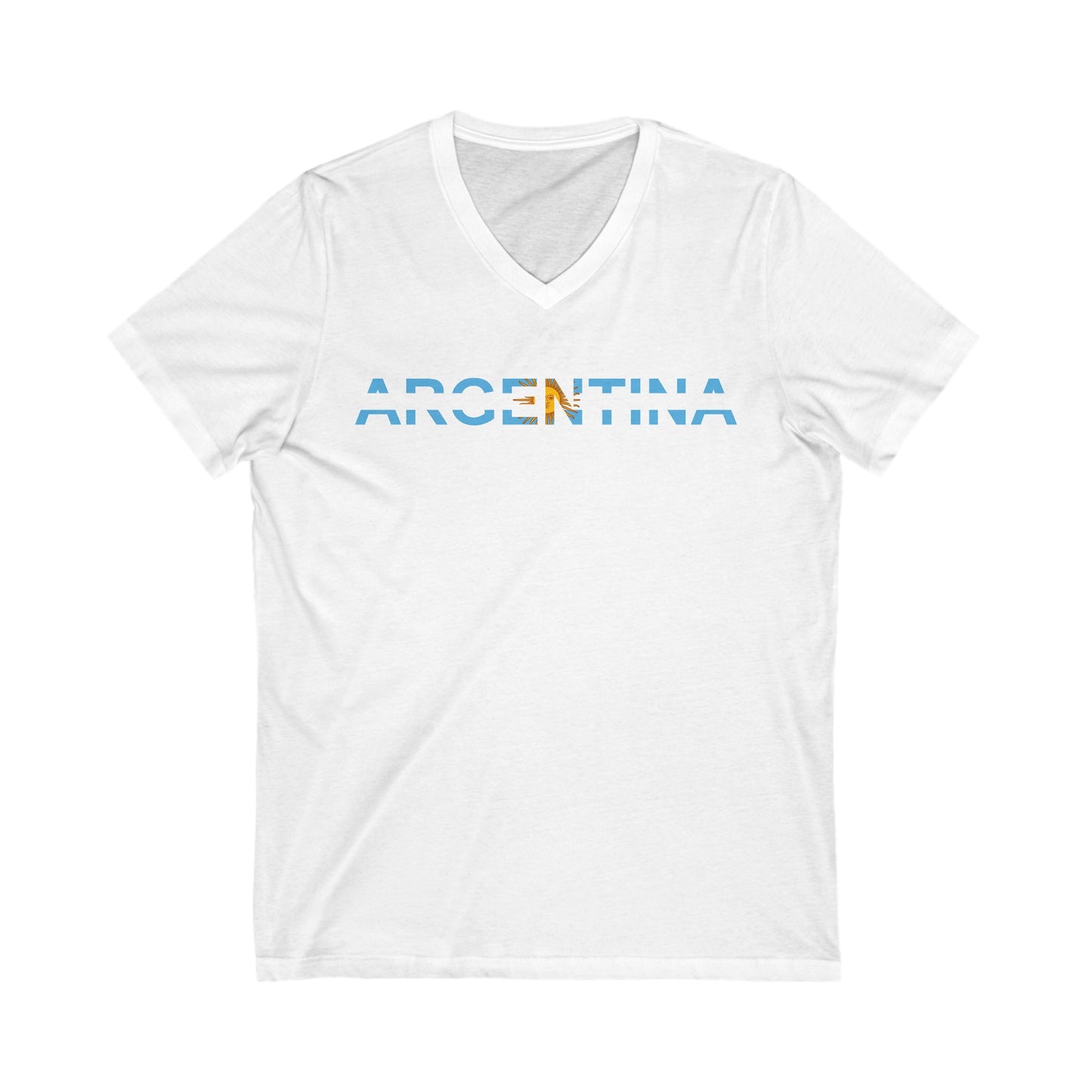 Argentina Bandera V-Neck Remera