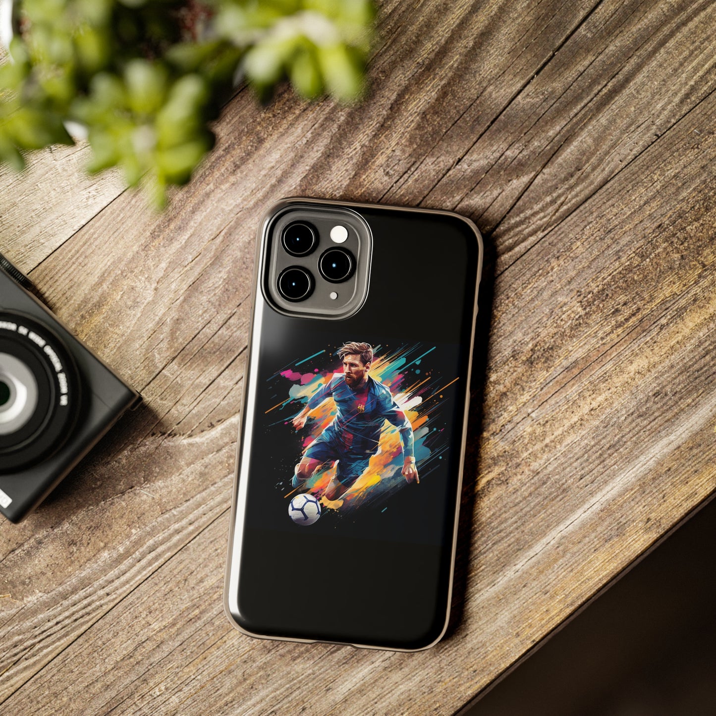 Messi Black iPhone Case