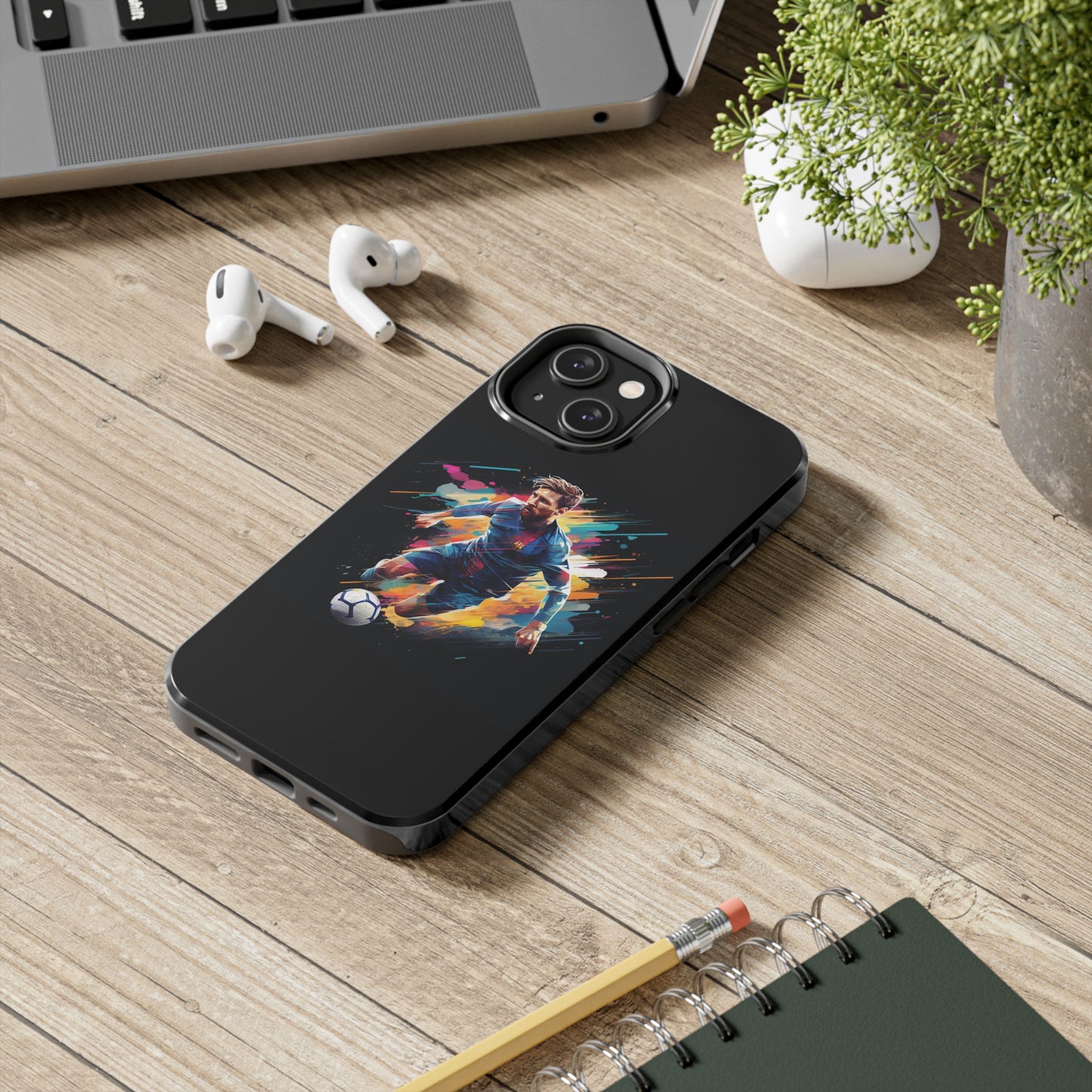 Messi Black iPhone Case