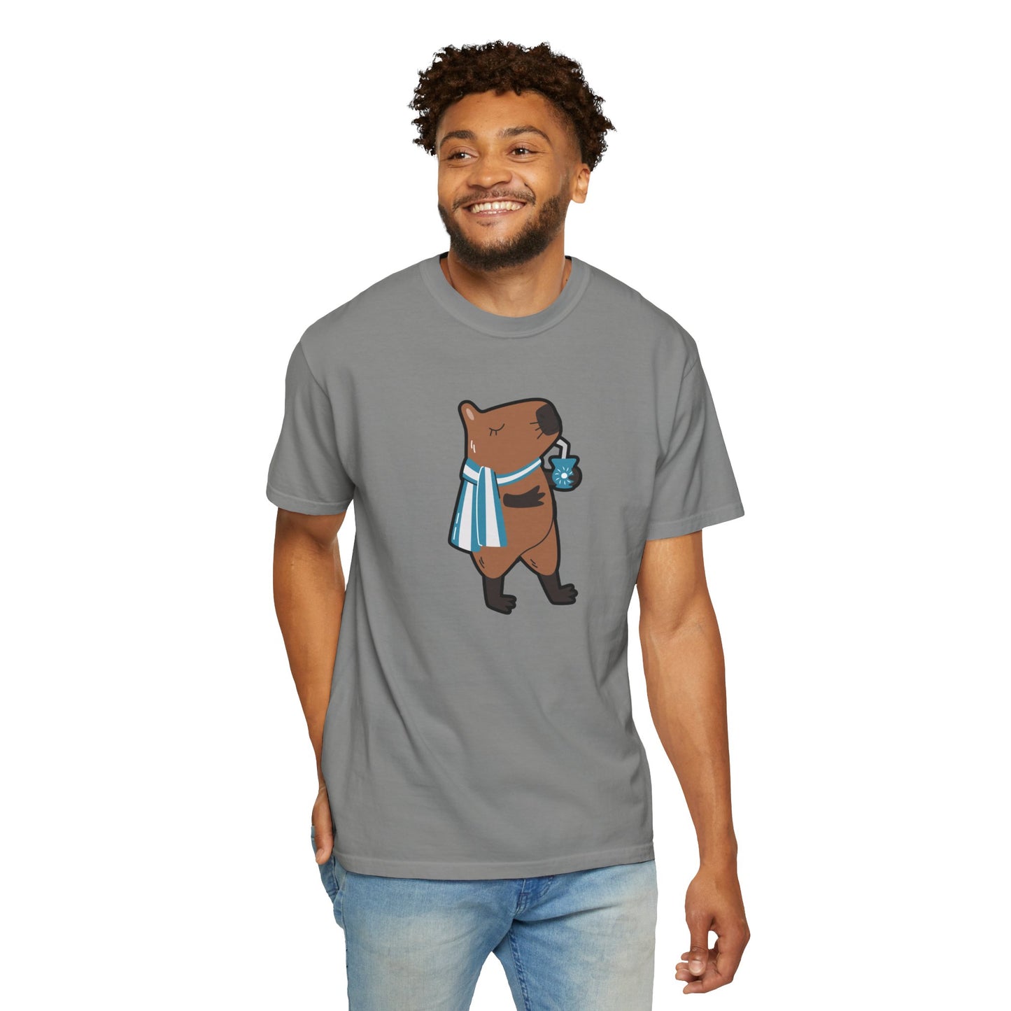 Capibara Tomando Mate Argentina Remera