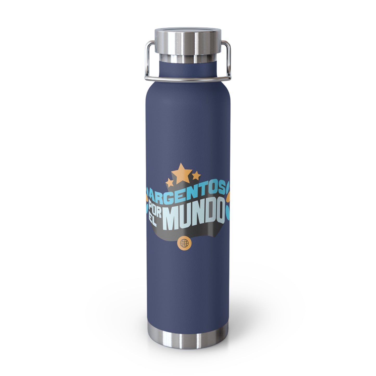 Argentos Por El Mundo Copper Vacuum Insulated Bottle, 22oz