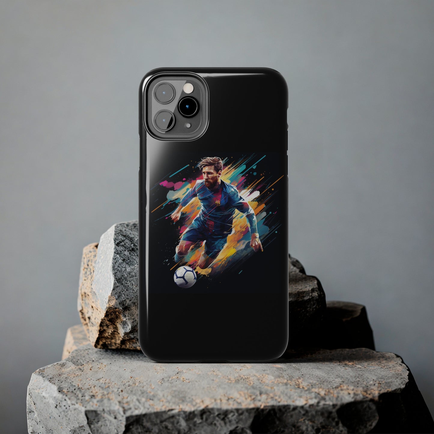 Messi Black iPhone Case