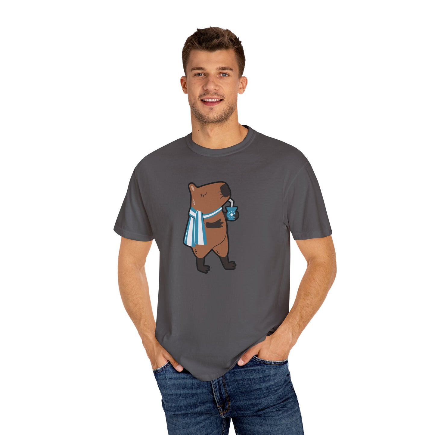 Capibara Tomando Mate Argentina Remera