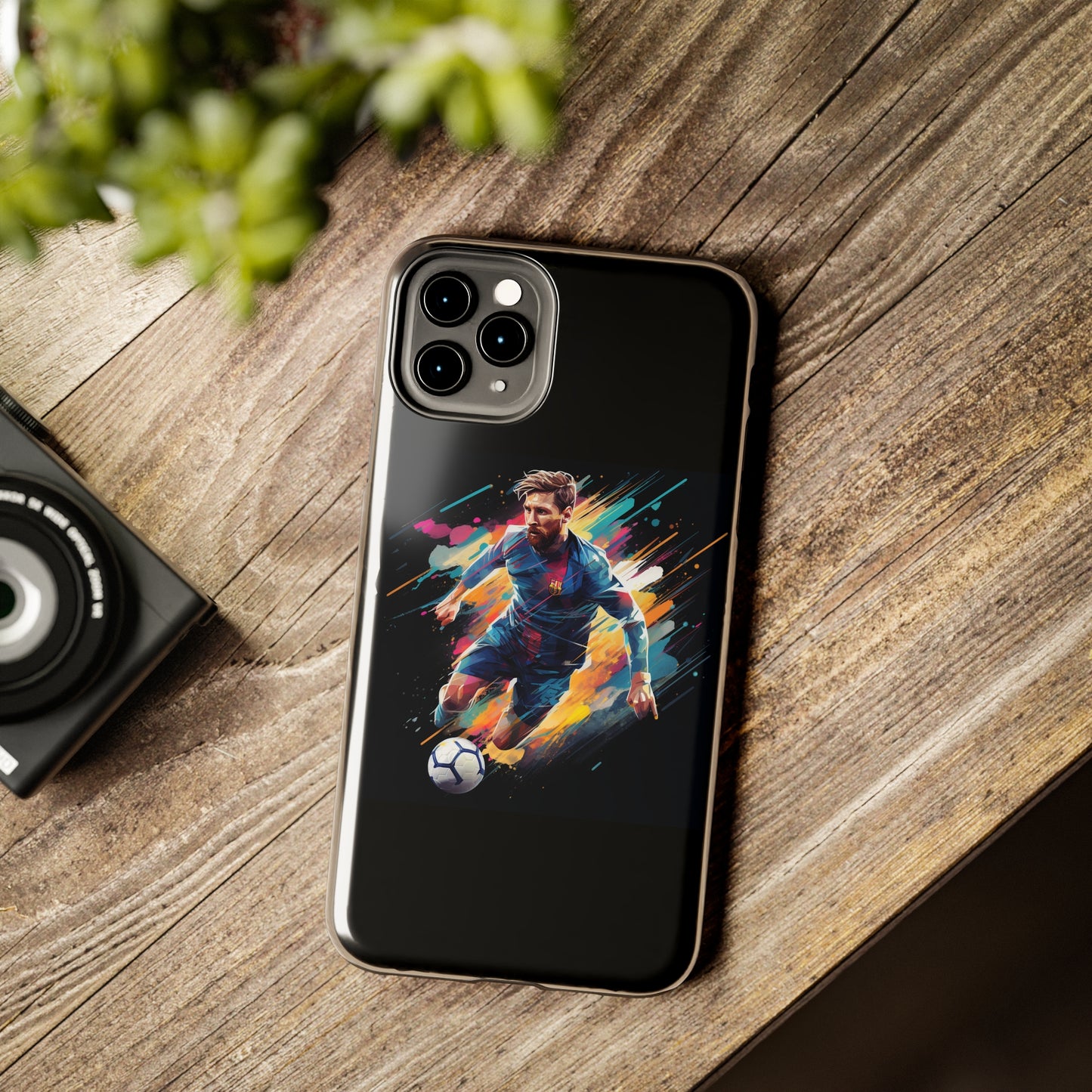 Messi Black iPhone Case