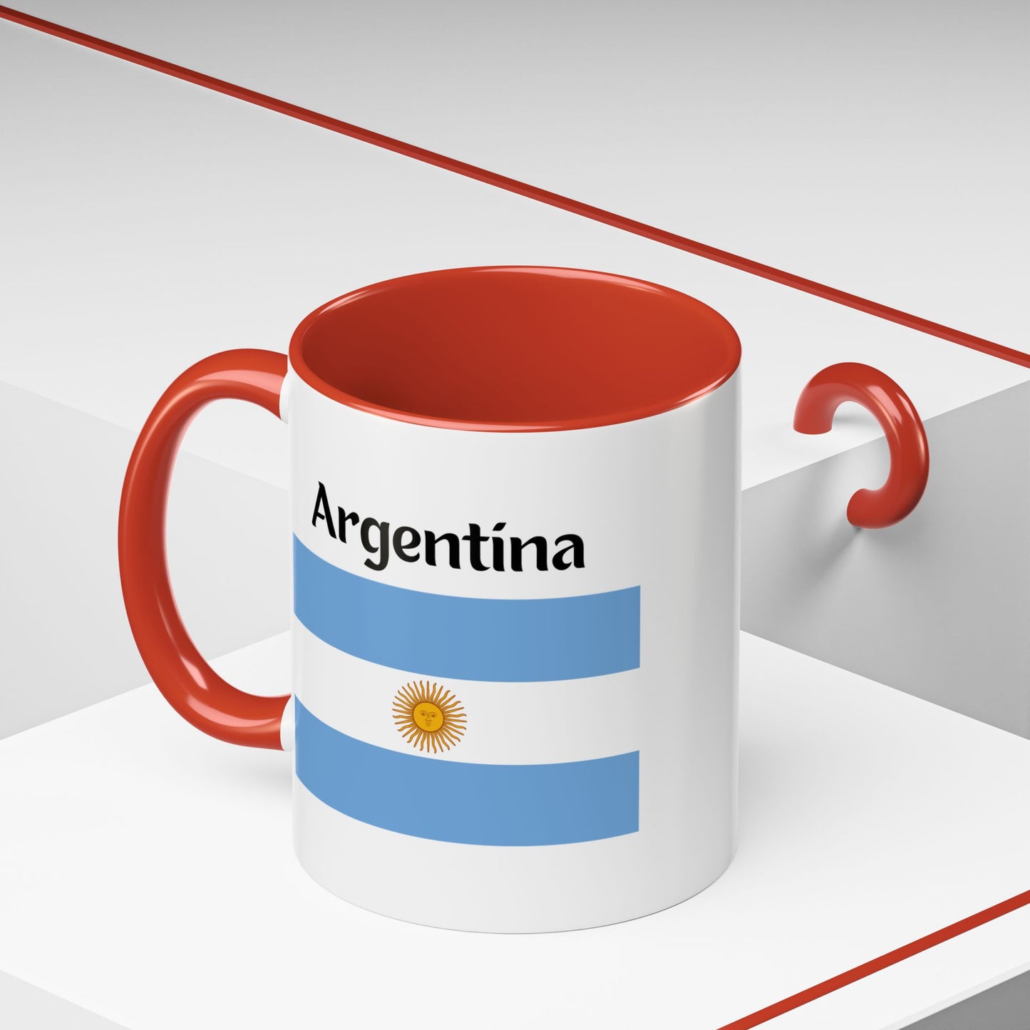 Taza "Argentina" con Bandera